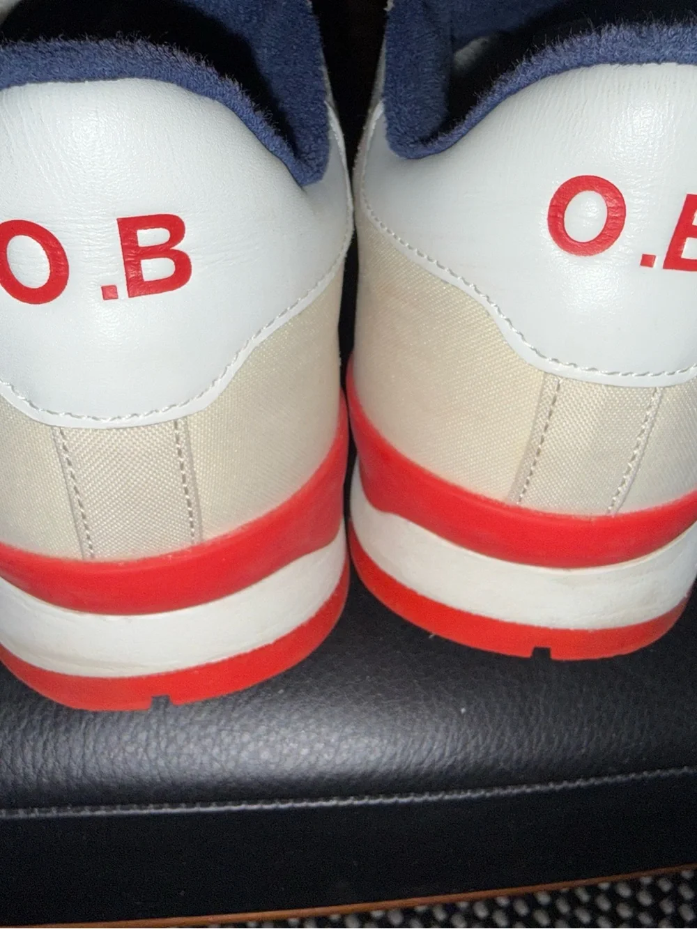 Orlebar Brown Men’s Oleta tan and White Sneakers
